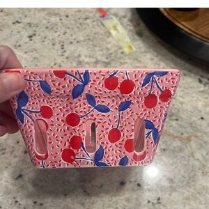 Cherry Print ceramic bowl